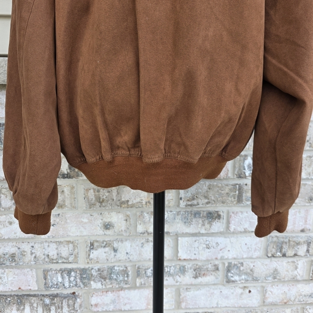 Vintage Winner Mate Suede Bomber Jacket | Water Resistant | Brown | L - Picture 5 of 12